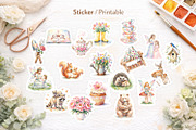 Motherhood Watercolor PNG Bundle, an Illustration by Artnoy (Thumbnail 7 of 8)
