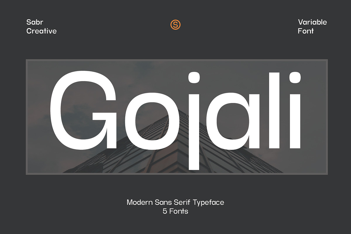Gojali -  Variable Font, a Sans Serif Font by sabrcreative (Photo 1 of 10)