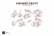 Hand drawn Cherry Illustration, a Food Illustration by putra_purwanto (Thumbnail 1 of 3)
