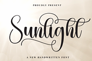 Sunlight | Script Font, a Handwritten Font by Scratchones (Thumbnail 1 of 9)