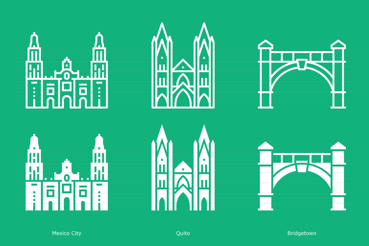 American Capitals - Landmark Icons, an Outline Icon by Jozsef Balazs-Hegedus (Photo 5 of 6)