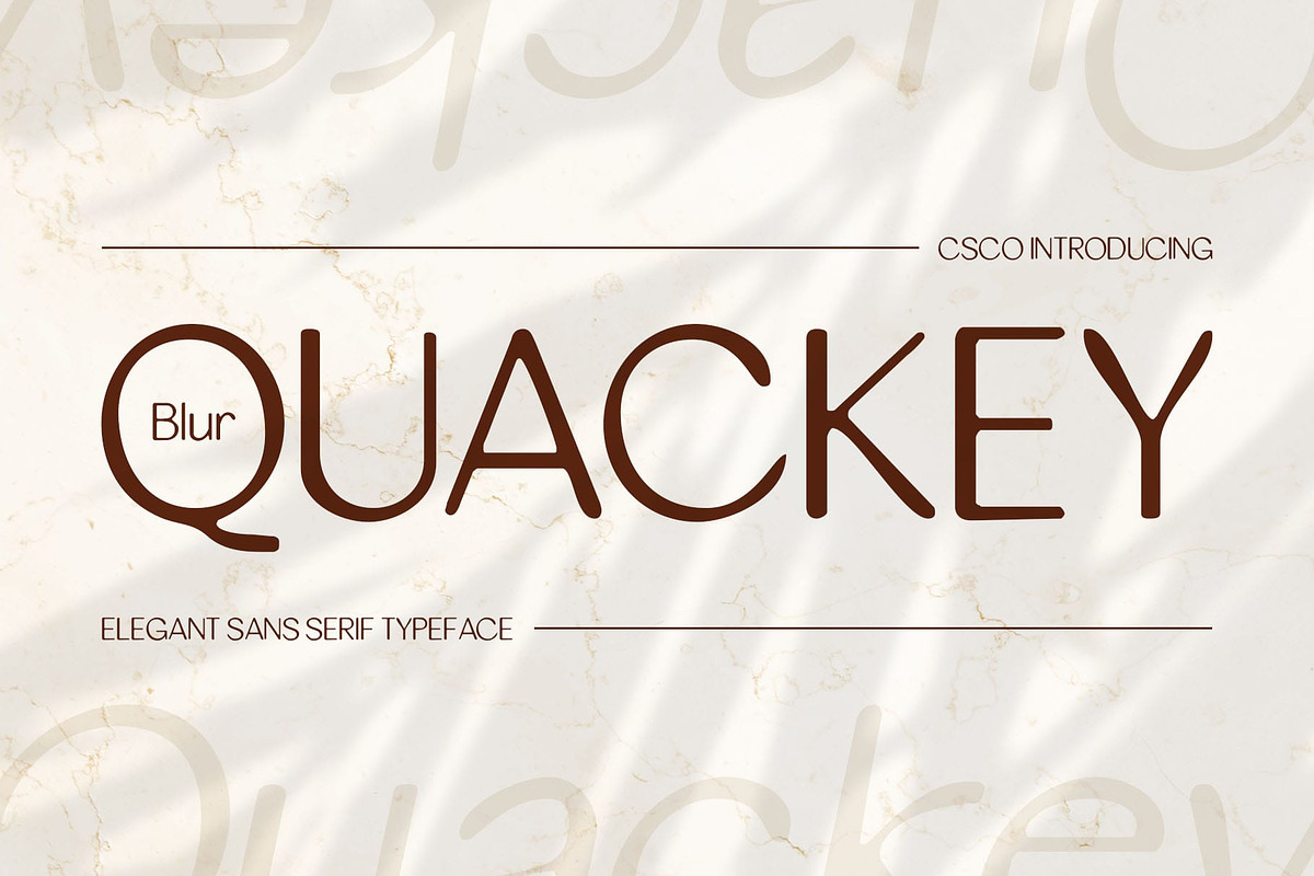 Quackey Blur, a Sans Serif Font by Craft Supply Co. (Photo 1 of 8)