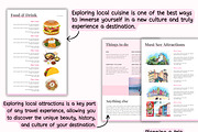 Travel Itinerary Canva Template, a Magazine Template by PlannersByBee (Thumbnail 3 of 6)