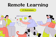 Illustrations for Online Courses, an Education Illustration by Somewhat Brilliant (Thumbnail 1 of 6)