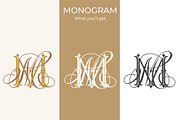 MM Wedding Monogram Logo, a Branding & Logo Template by LogoAV (Thumbnail 3 of 6)