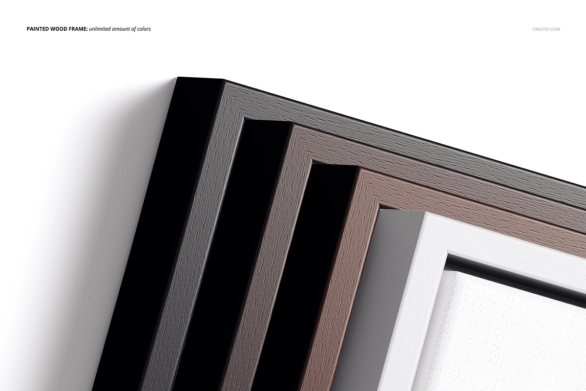 Canvas in Floater Frame Mockup Set, a Poster Template by creatsy5 (Photo 7 of 15)
