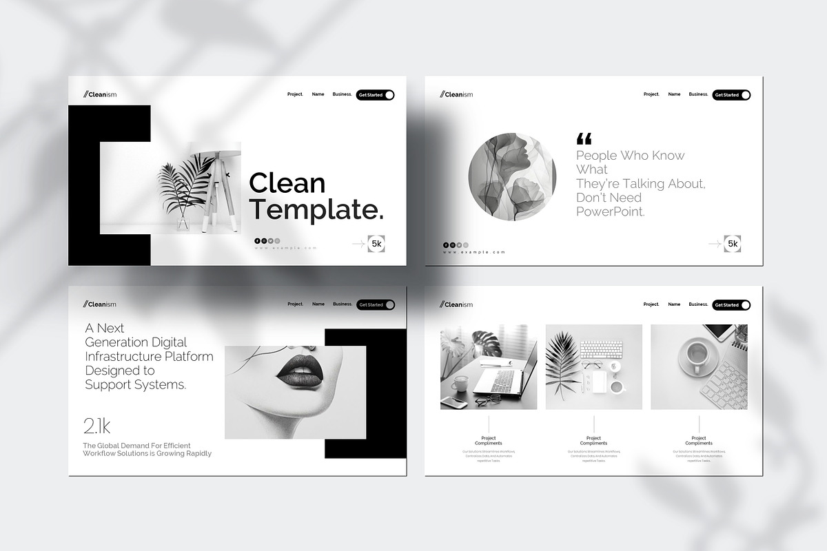 Clean Minimal Presentation Template, a Presentation Template by Creative-Work (Photo 3 of 9)