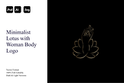 Minimalist Lotus with Woman Body, a Branding & Logo Template by Luxury Logos (Thumbnail 1 of 4)