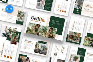 Bellflo - Botanical Keynote Template, a Presentation Template by Fit-tee