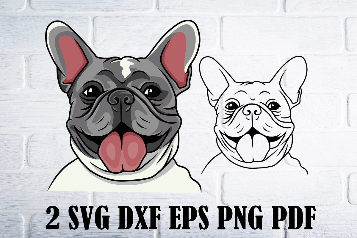 Boston terrier Svg, Bulldog svg, an Object Graphic by Bila Vorona (Photo 1 of 7)