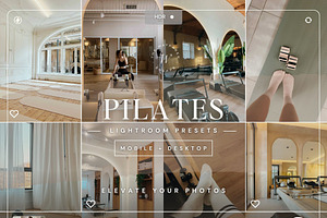 15 Pilates Lightroom Presets, a Preset Add-On by TheWayfarerShoppe