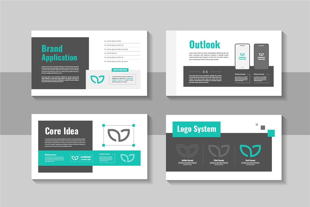 Clean brand guideline pitch deck, a Presentation Template by Pavel_design (Photo 3 of 4)