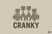 Cranky Piston Graphic, Cars PNG, an Illustration by SharpMarketplace (Thumbnail 1 of 4)