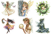 Boho Woodland Fairy Sublimation, an Illustration by DreamArtGraphic (Thumbnail 2 of 4)