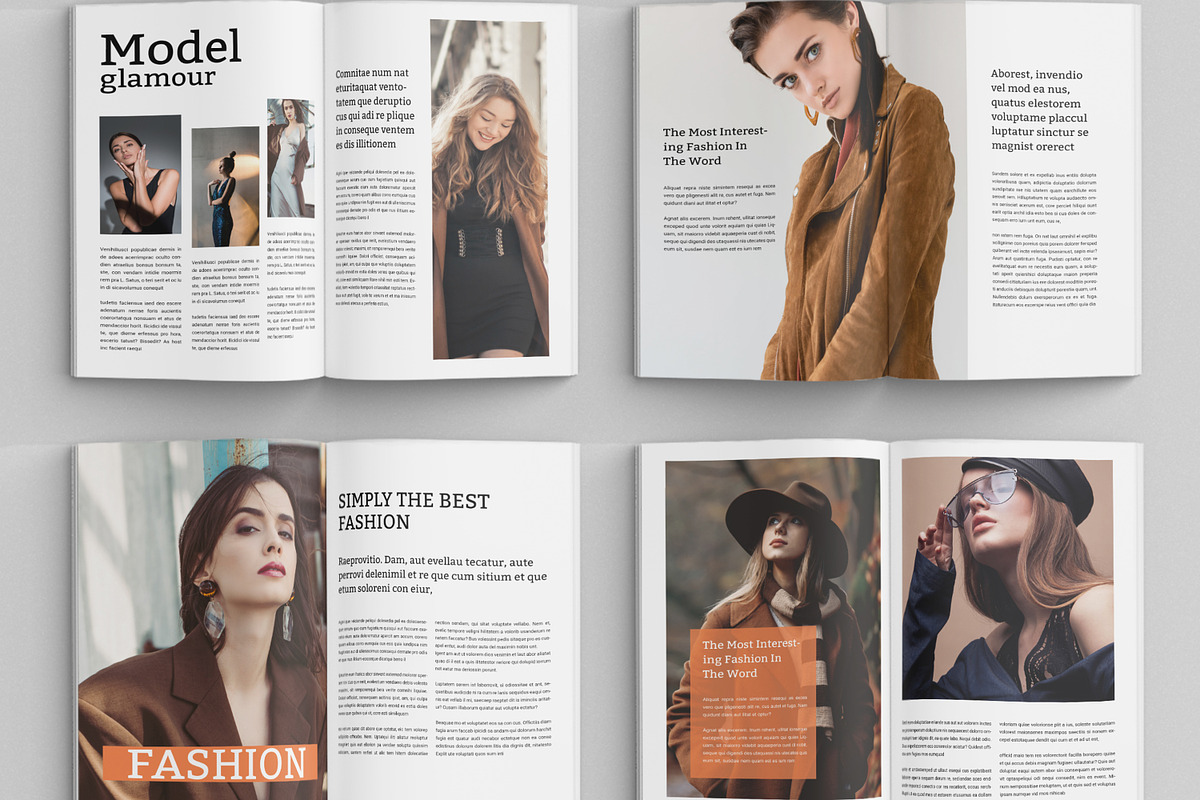 Fashion Magazine Layout, a Magazine Template by MightyDesign (Photo 3 of 6)