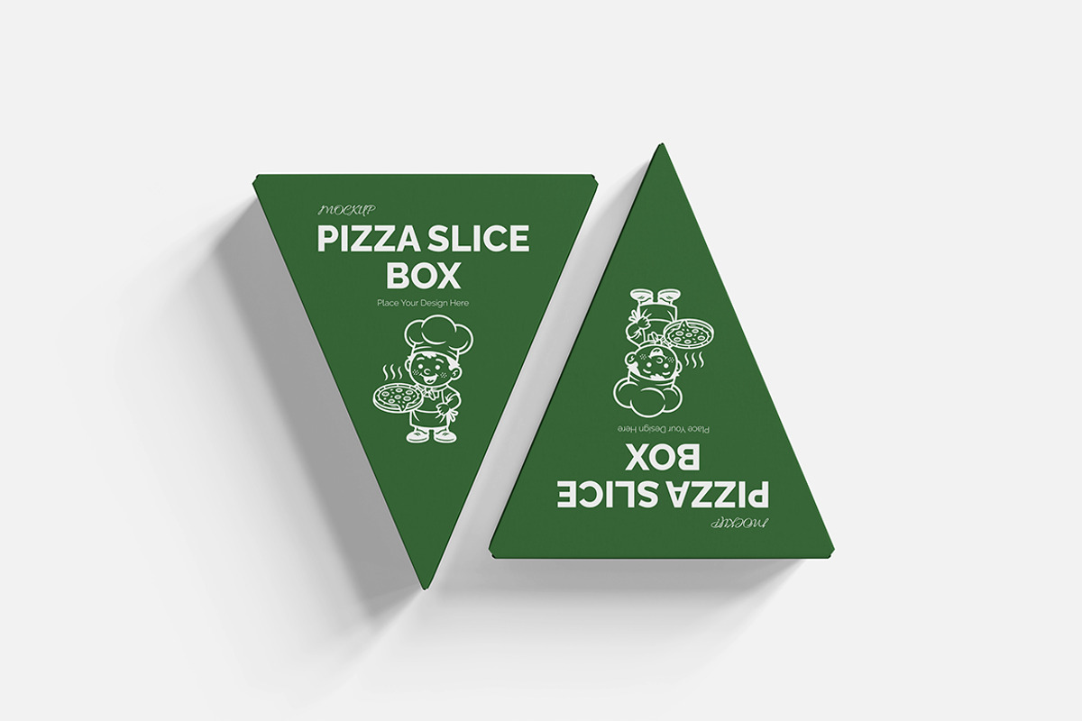 Pizza Slice Box Mockup, a Product Mockup by bimockup (Photo 2 of 6)