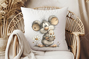 Whimsical Easter Mouse Clipart, an Illustration by OK Design (Thumbnail 6 of 6)