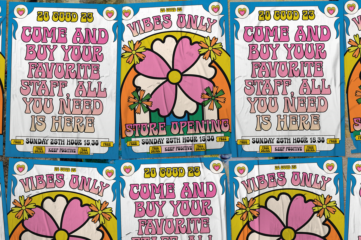 The Psychedelic Peace - Groovy Font, a Serif Font by Heinzel Std (Photo 5 of 7)