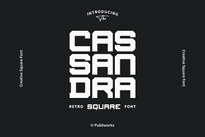 Cassandra - Creative Square Font