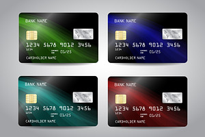 Credit Card Templates, an Object Graphic by Juksy