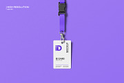 ID Card Mockup with Lanyard, a Product Mockup by Ram Studio LLC (Thumbnail 3 of 10)