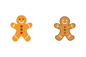 Colorful gingerbread men decorated, an Object Illustration by ZinetroN