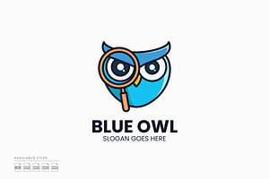 Blue Owl Logo, a Branding & Logo Template by Zeer Graphic