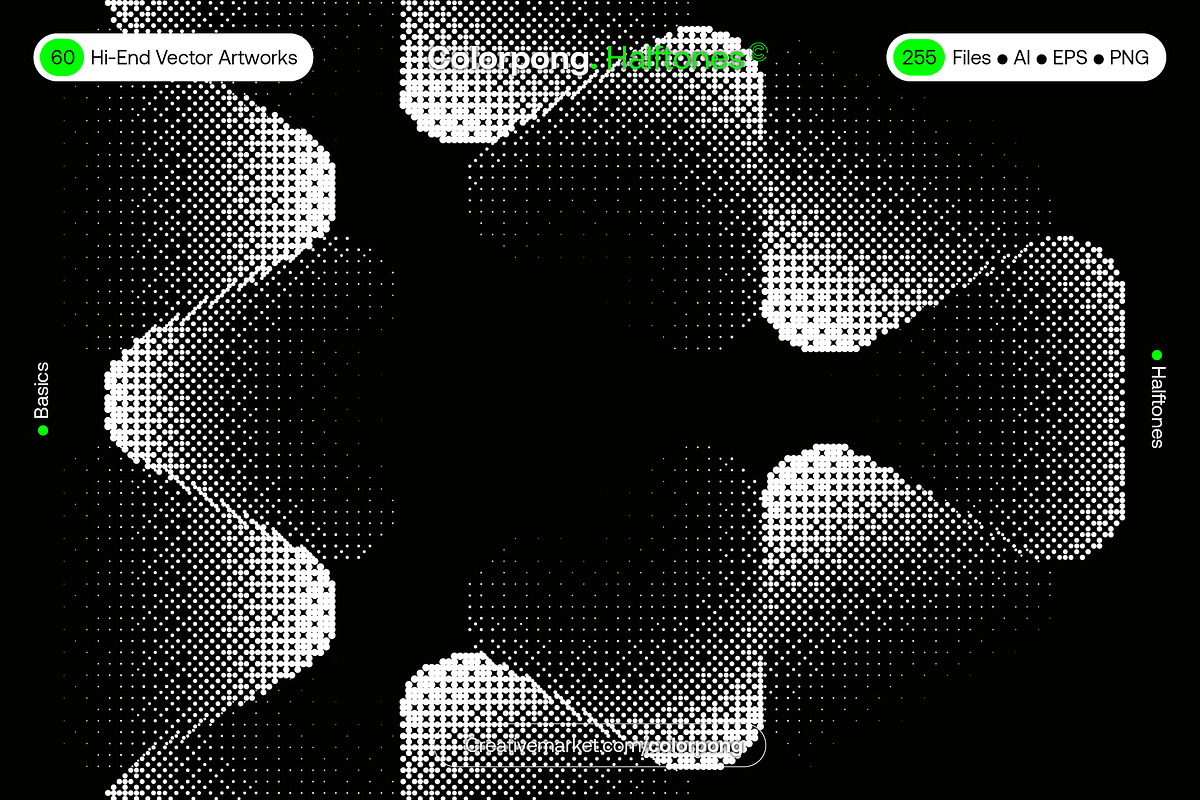 Halftones – Vector Bundle, a Background Graphic by Colorpong (Photo 13 of 19)