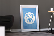 Poster Frame Mock-Up, a Print Template by mockupbank (Thumbnail 1 of 4)