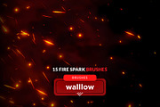 Fire sparks photoshop dbrush set, a Brush Add-On by Walllow Creatives (Thumbnail 1 of 3)