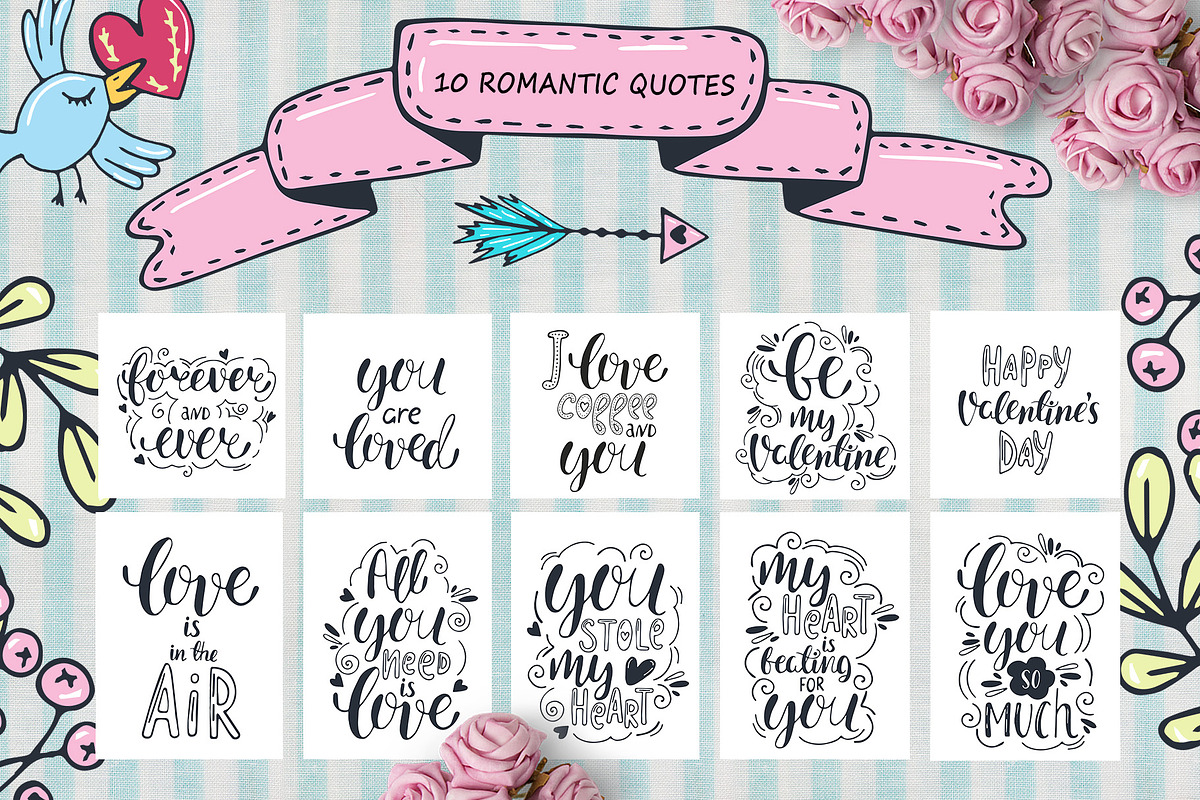 Valentine's day Big Collection, a Decorative Illustration by Kseniya_design (Photo 7 of 10)