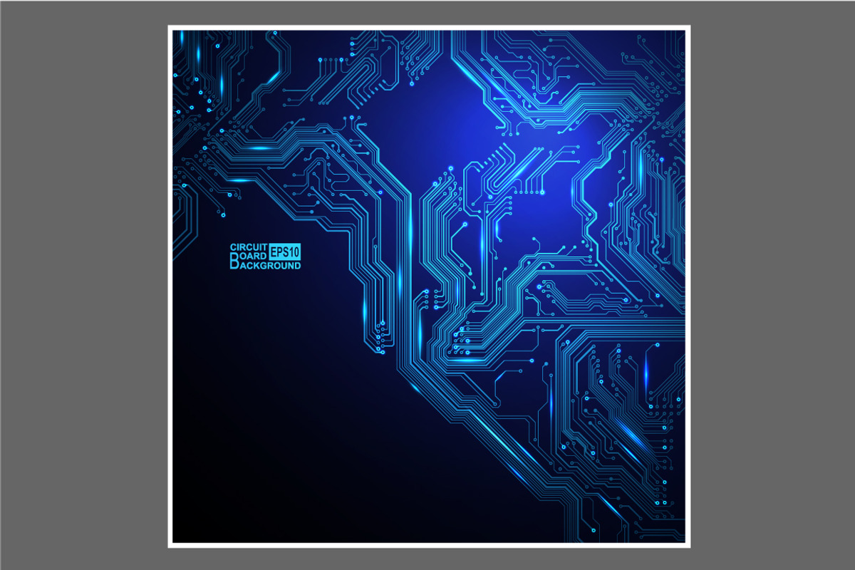 -50% Circuit boards backgrounds set, a Background Graphic by frost_newt (Photo 5 of 11)
