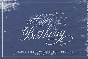 Happy Birthday Lettering Designs