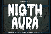 Nigth Aura, a Sans Serif Font by FreshTypeINK (Thumbnail 1 of 8)