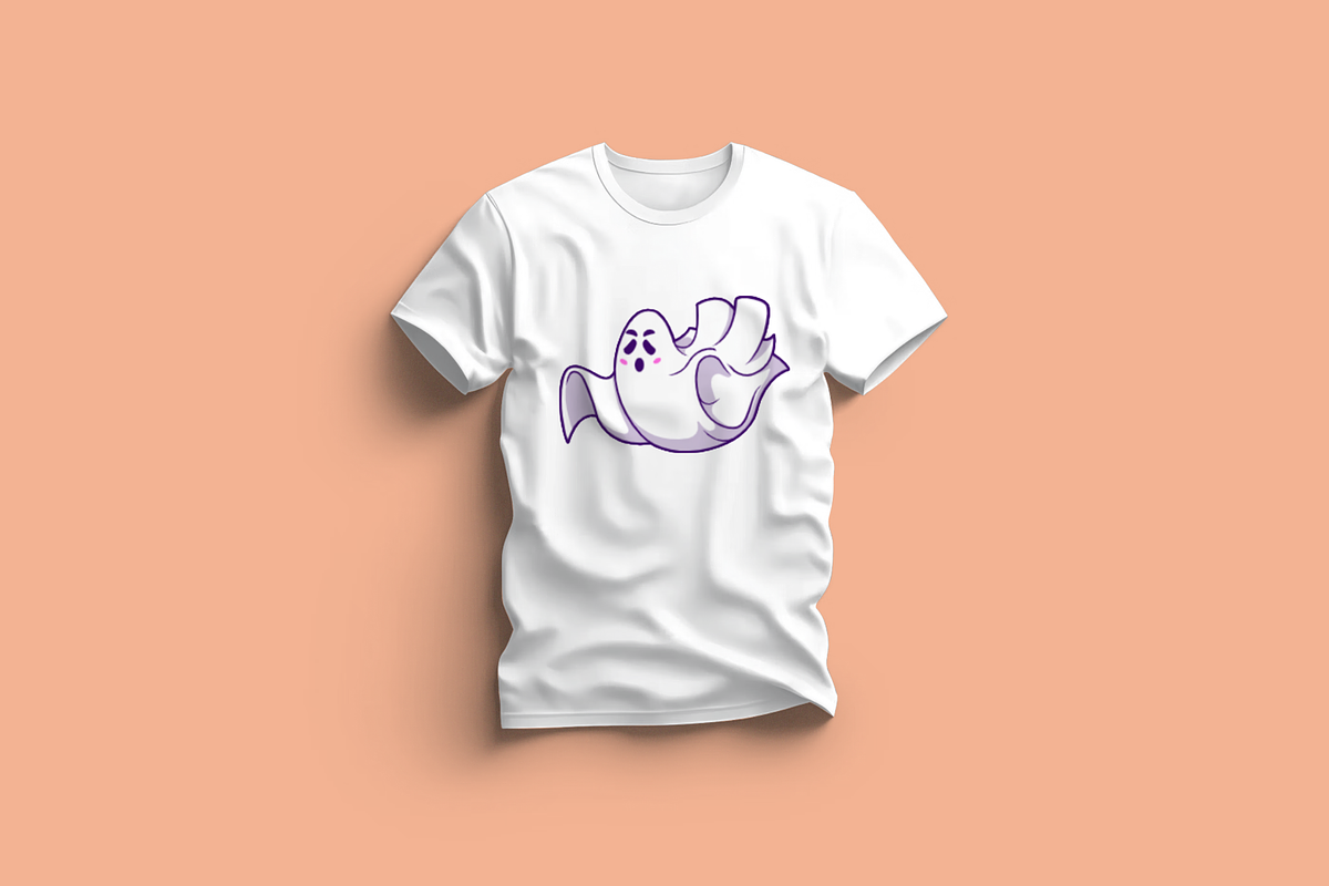 Cute Ghost Haunting Cartoon Vector, an Object Illustration by Artstorystudio (Photo 3 of 3)