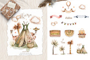 Cute Llama & Guanaco Watercolor Set, an Animal Illustration by Ann Art Houze (Thumbnail 4 of 10)