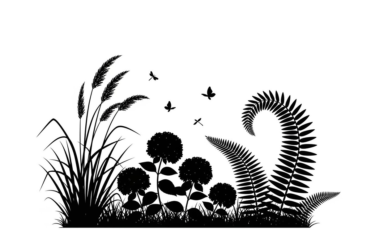 50 Garden Frame Silhouette Bundle, an Illustration by musafir_fashion (Photo 6 of 51)