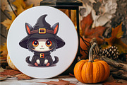 Cute Halloween Kawaii Cats. Sticker., an Animal Illustration by KENO Mascots (Thumbnail 7 of 8)