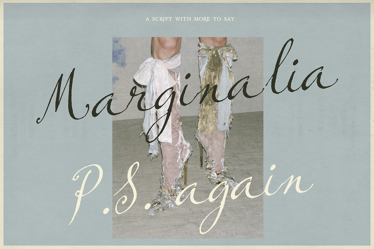 P.S. Again - Handwritten Script, a Script Font by Mneme (Photo 2 of 8)