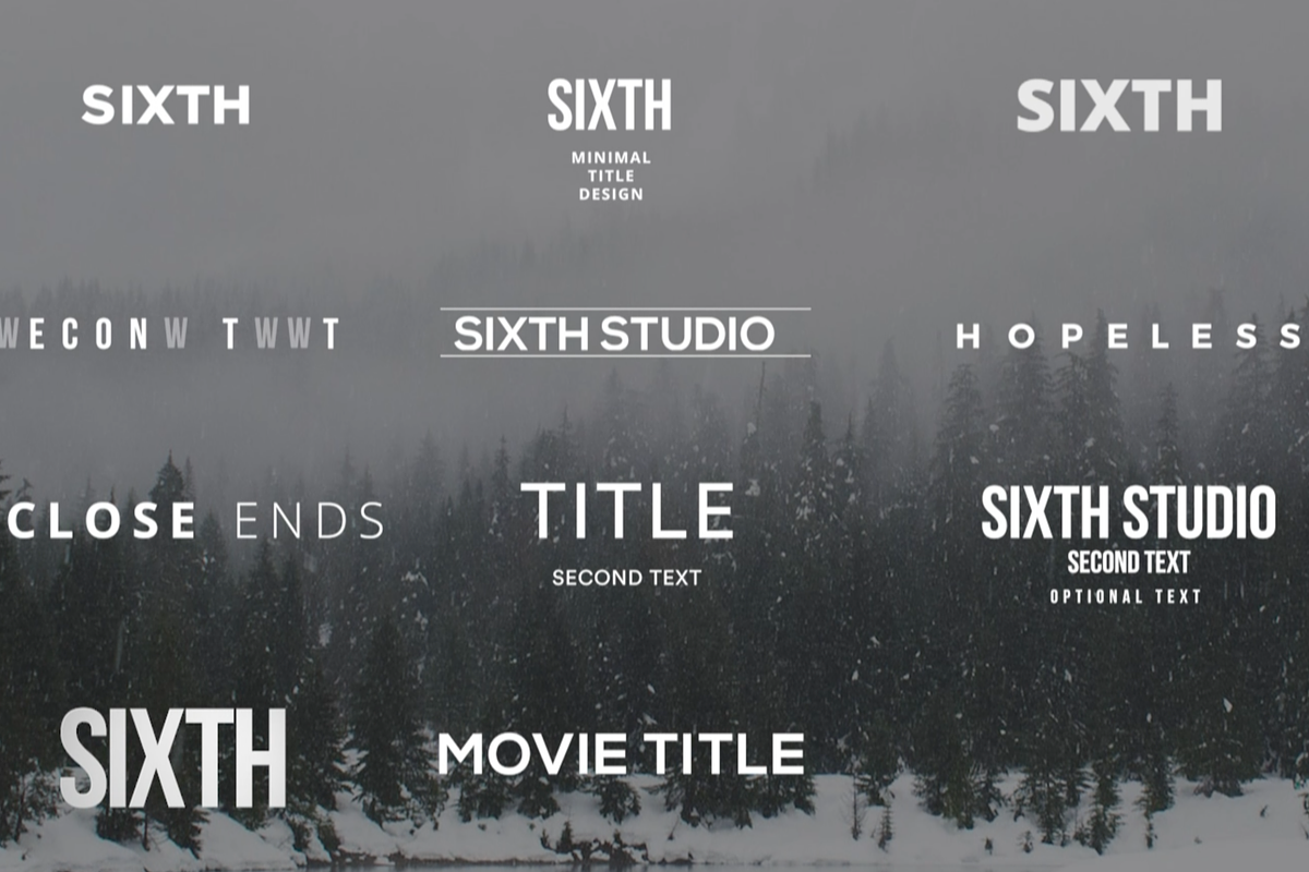 Minimalist Titles For Premiere Pro, a Templates & Theme by Sixth Studio Co (Photo 1 of 2)