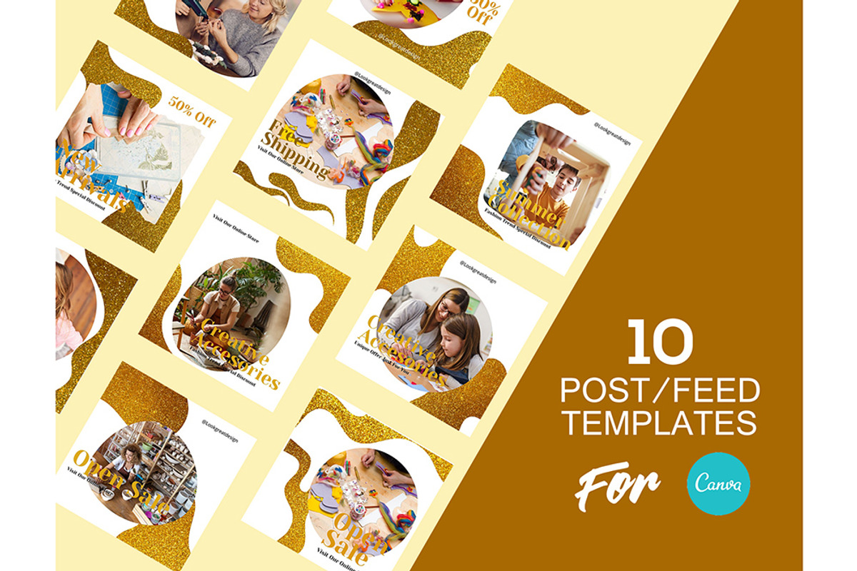 Instagram Post Template For Canva, a Social Media Template by DreamColor (Photo 2 of 5)