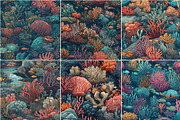 Coral - Seamless Coral Patterns, a Pattern Graphic by Pixel Perfect Patterns (Thumbnail 9 of 9)