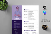 Clean and creative minimal resume, a Resume Template by Blackcloud_Creations (Thumbnail 1 of 5)