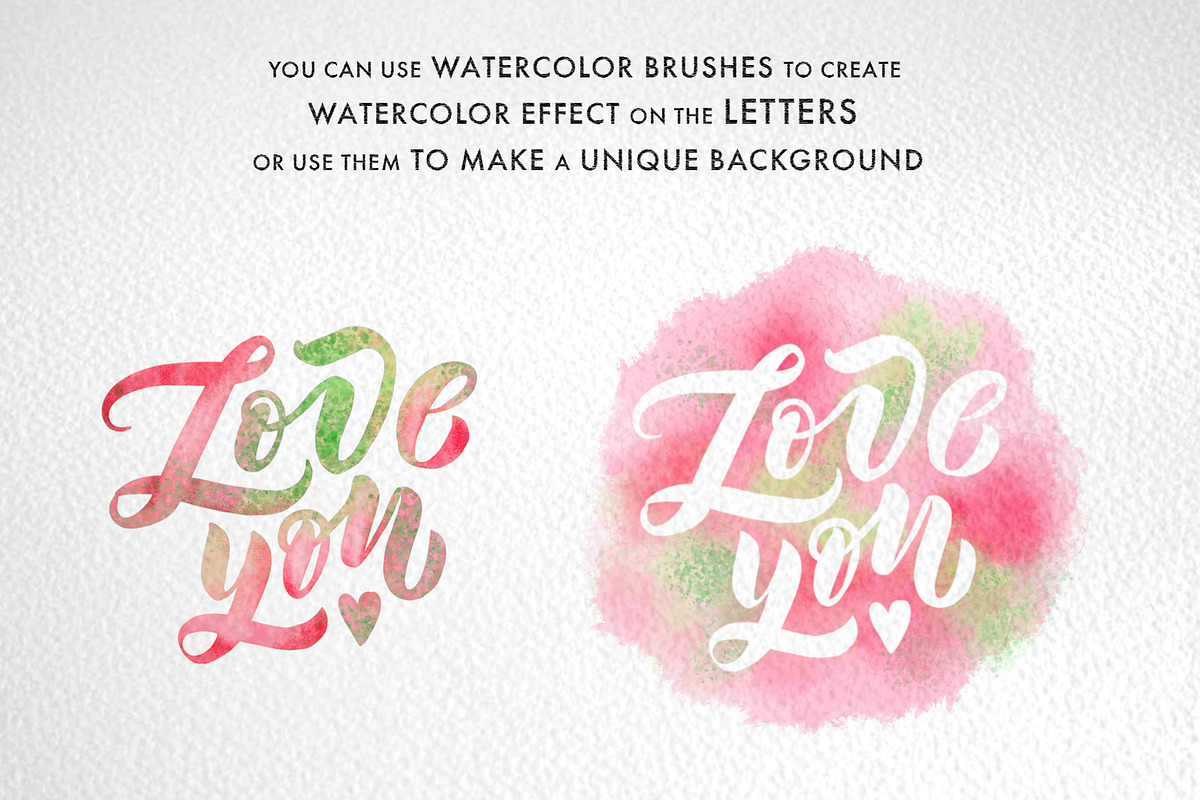 Watercolor Lettering Kit, a Brush Add-On by Letter Elfa Studio (Photo 3 of 11)