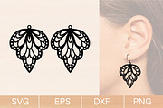 Butterfly Earrings Laser Cut Bundle, an Object Graphic by jannatulpakhi (Thumbnail 4 of 8)