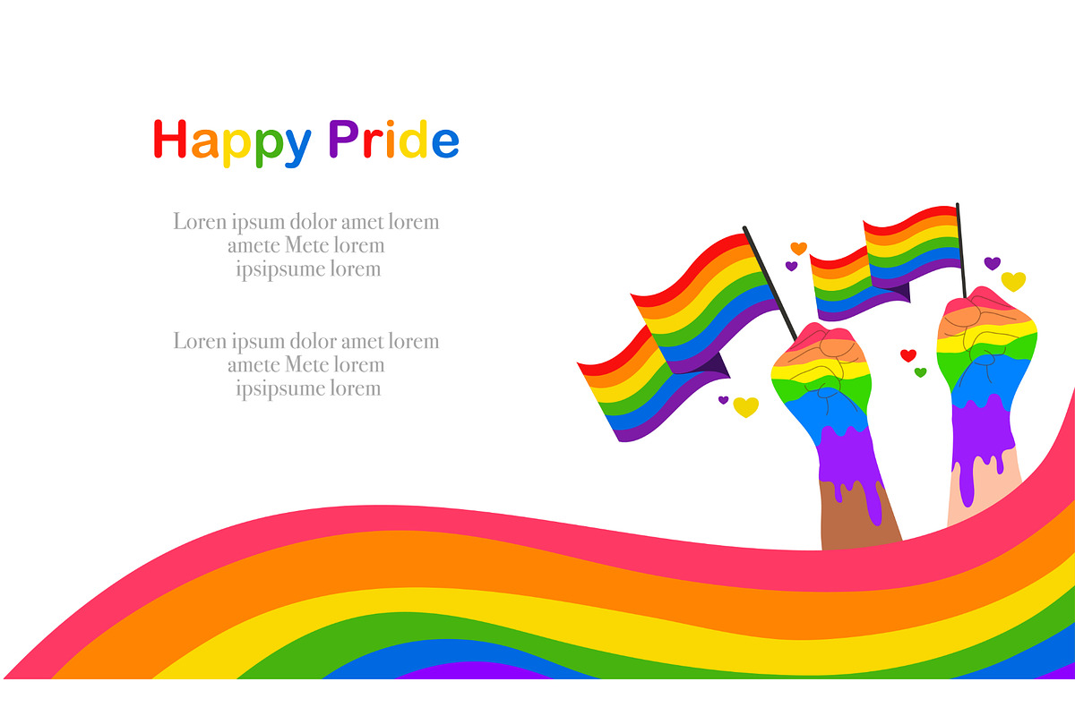 LGBTQ+ vector for pride month, an Object Illustration by foxndeer (Photo 3 of 4)