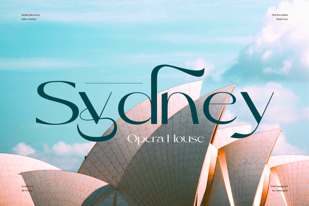 Chefira, a Sans Serif Font by kerismaker (Photo 2 of 12)