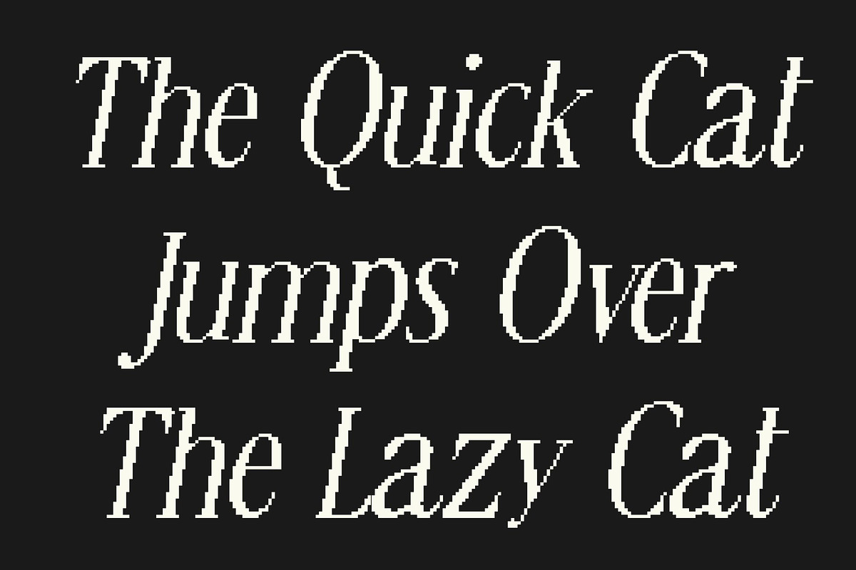 CS Ristela Pixel, a Serif Font by Craft Supply Co. (Photo 3 of 8)