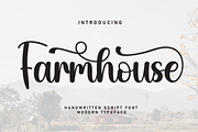 Farmhouse | Script Font, a Handwritten Font by Scratchones (Thumbnail 1 of 9)