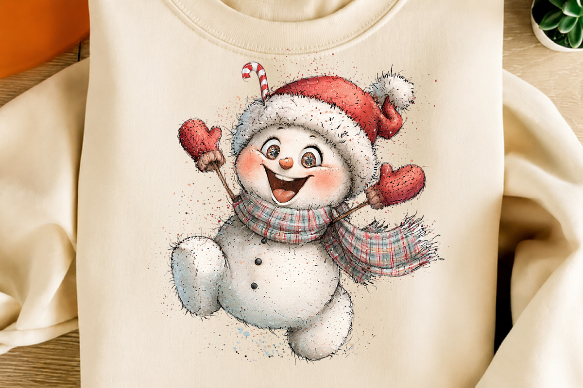 Funny Christmas Snowman PNG Bundle, a Work Illustration by SinaCreation (Photo 5 of 6)